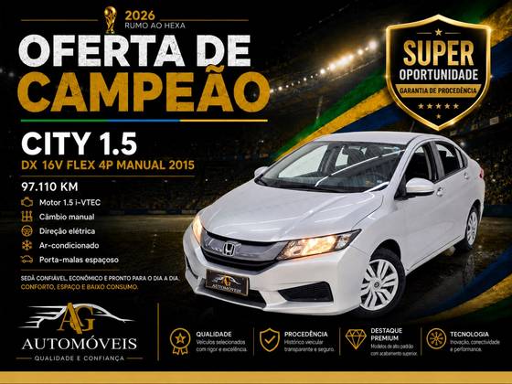 HONDA CITY 1.5 DX 16V FLEX 4P MANUAL HONDA CITY 1.5 DX 16V FLEX 4P MANUAL